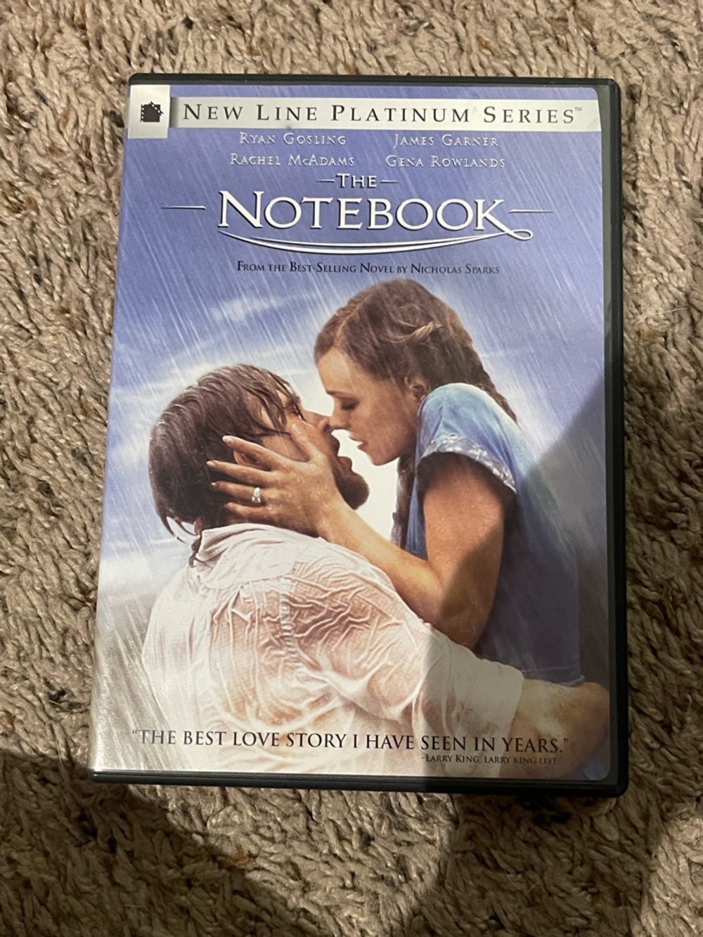 The Notebook DVD - Blue Cover